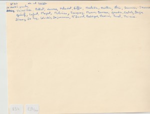  N° 834 bis classe de 3ème B7 Janson 1958-1959 