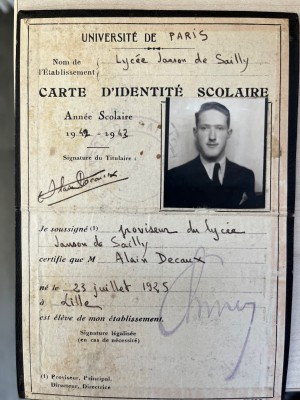  15- Souvenir offert au1er prix des Jansoniens Nicolas Aubert 